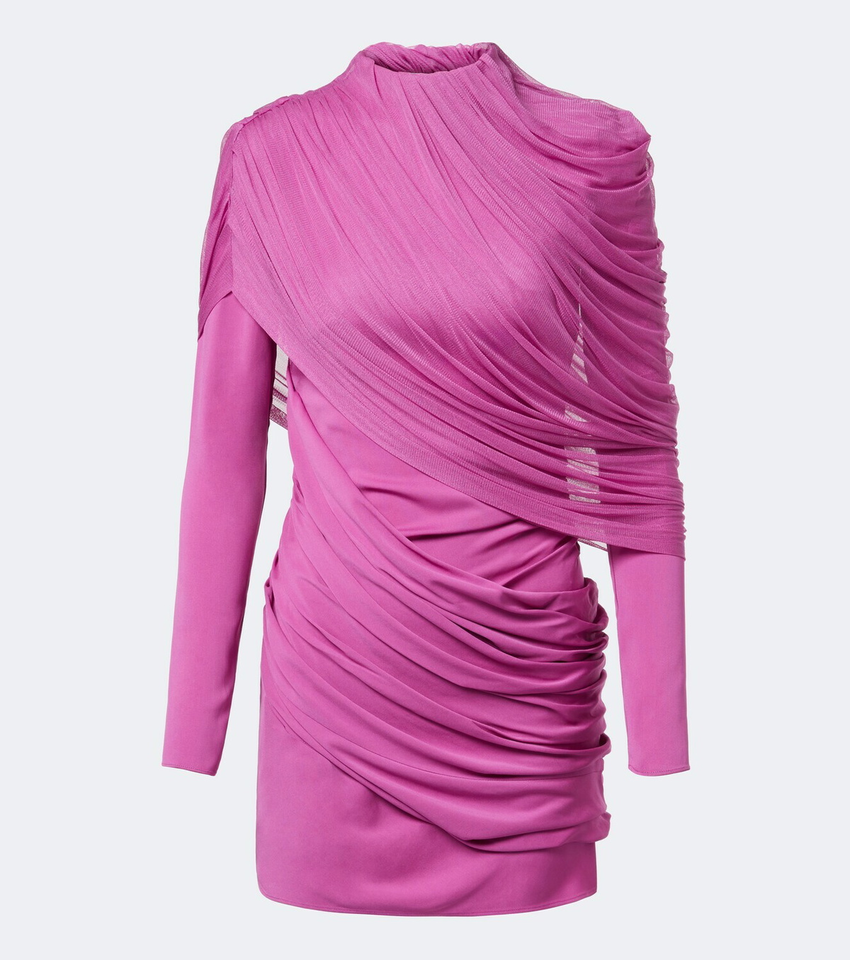 Christopher Esber Veil draped caped minidress