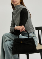 Veronica Beard Dash Suede top Handle bag - Black - One Size