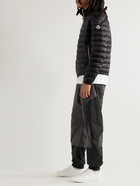 Moncler - Tapered Panelled Shell Trousers - Black