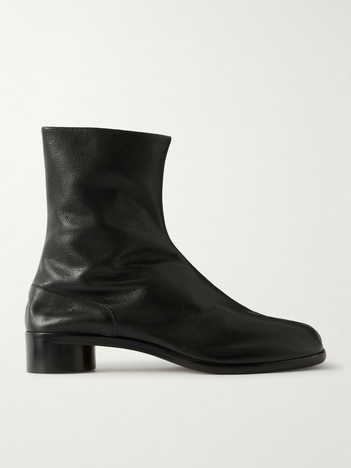 Maison Margiela - Tabi Split-Toe Textured-Leather Ankle Boots - Black