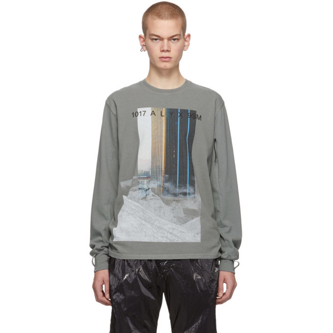 Photo: 1017 ALYX 9SM Grey Ex Nihilo City Mountain Long Sleeve T-Shirt