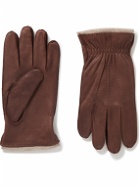 Dents - Edington Cashmere-Lined Leather Gloves - Brown