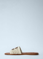 Miu Miu Crochet Slide Sandals
