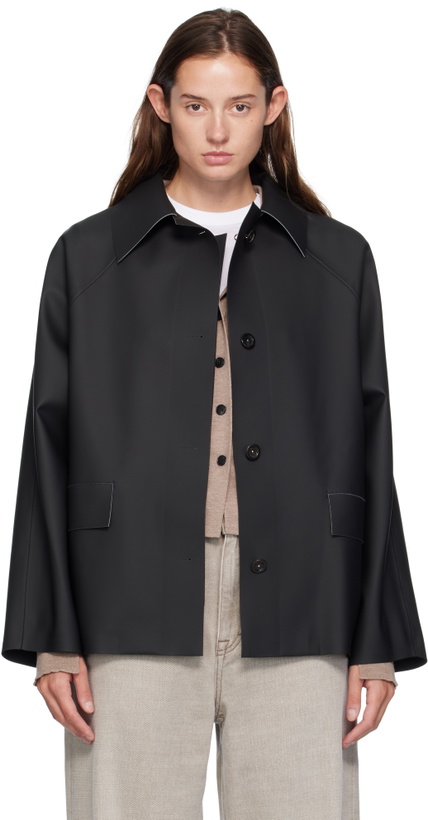 Photo: KASSL Editions Black Original Inside Out Hip Rubber Jacket