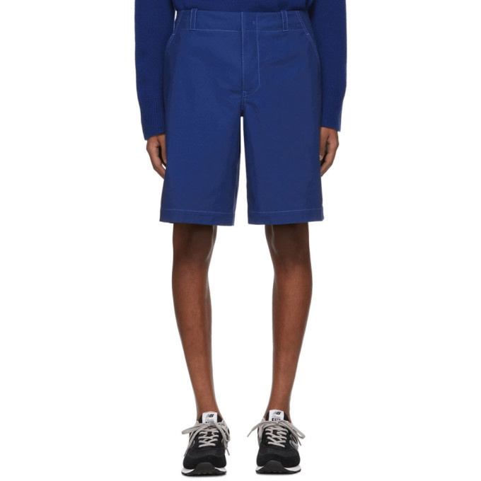 Photo: Sies Marjan Blue Cotton Canvas Sterling Shorts