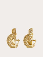 Ferragamo Womens Sculptural earrings in Gold