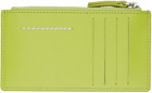 MM6 Maison Margiela Green Numeric Wallet