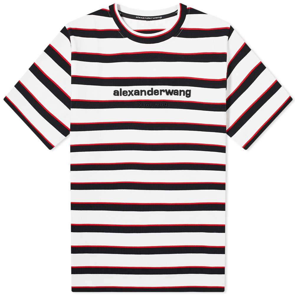Alexander Wang Striped Logo Tee Alexander Wang