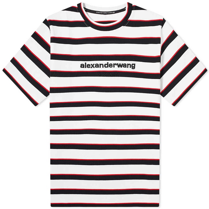Photo: Alexander Wang Striped Logo Tee