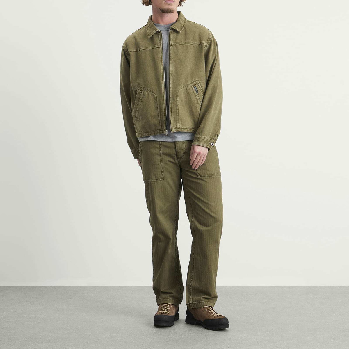 Dubbleware Men's Crop Jacket in Olive