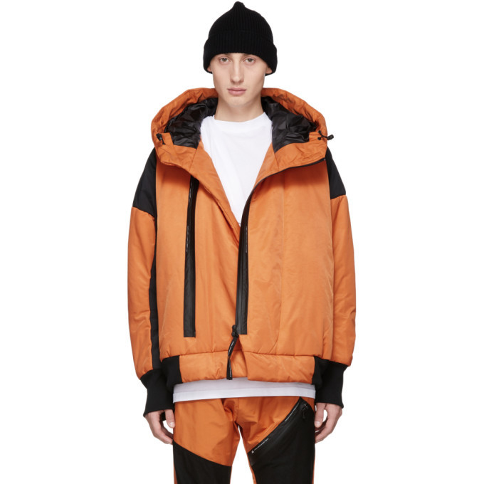 Photo: Julius Orange and Black Zip Puffer