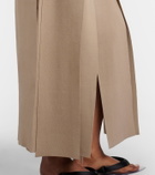 Alaïa Pleated maxi skirt