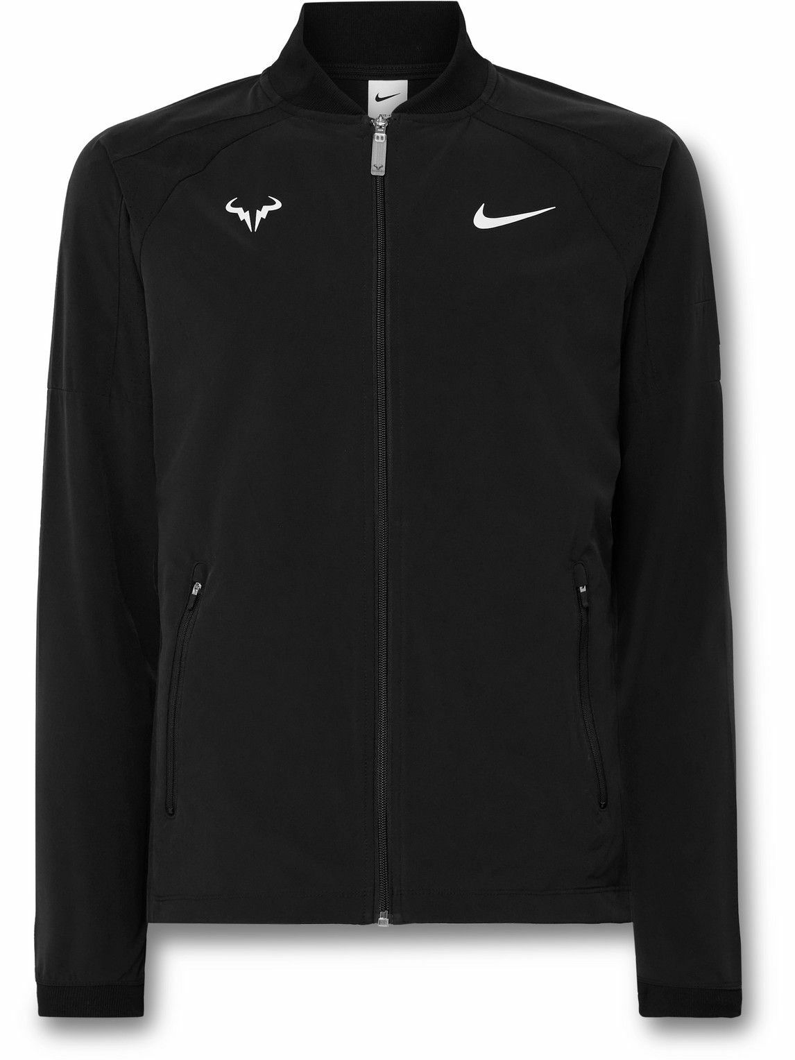 Nike Tennis - NikeCourt Rafa Perforated Dri-FIT Tennis Jacket - Black ...