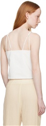 Missing You Already White Double Strap Tank Top