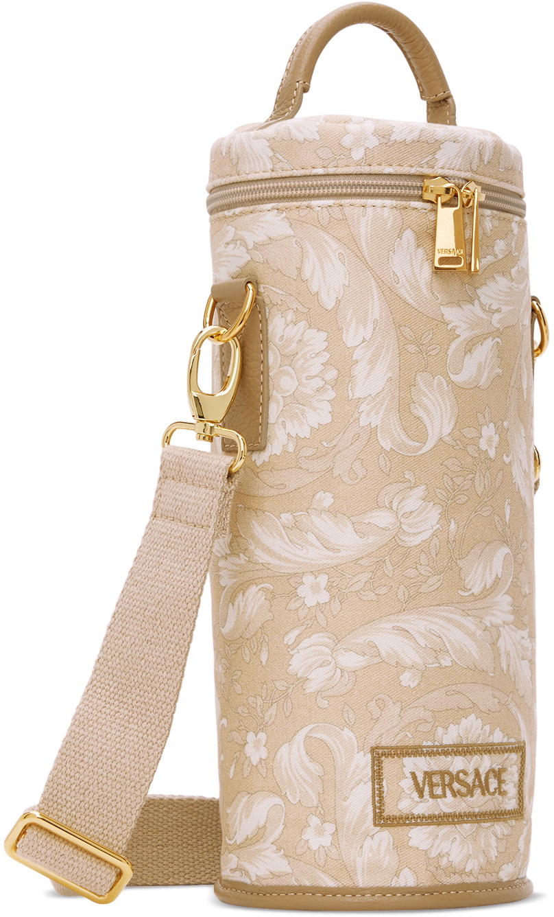 Versace Beige Barocco Wine Cooler Bag