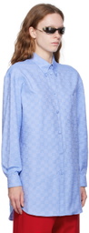 Gucci Blue GG Supreme Shirt