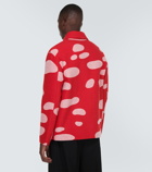 Loewe Mushroom intarsia wool and cashmere jacket