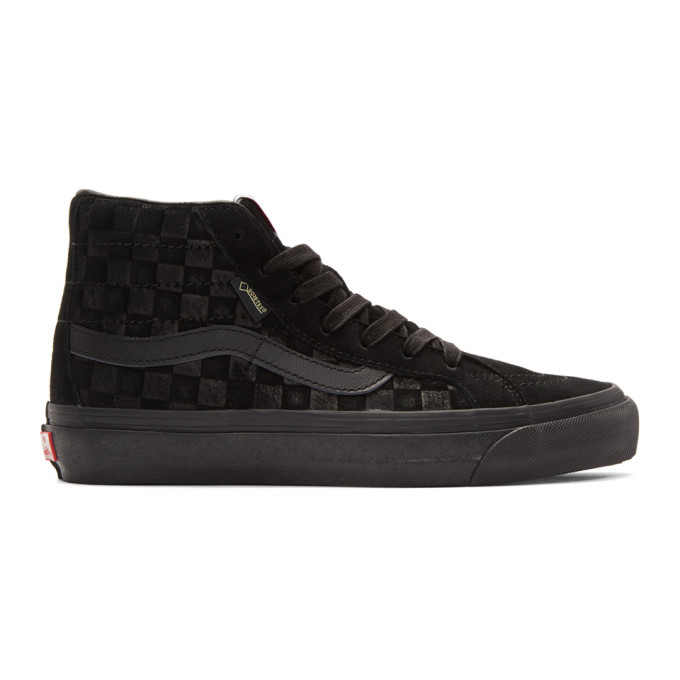 Photo: Vans Black Checkerboard OG Sk8-Hi GTX LX Sneakers