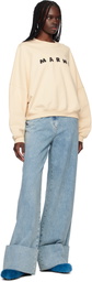 Marni Blue Long Hair Calfskin Fussbett Slip-on Loafers