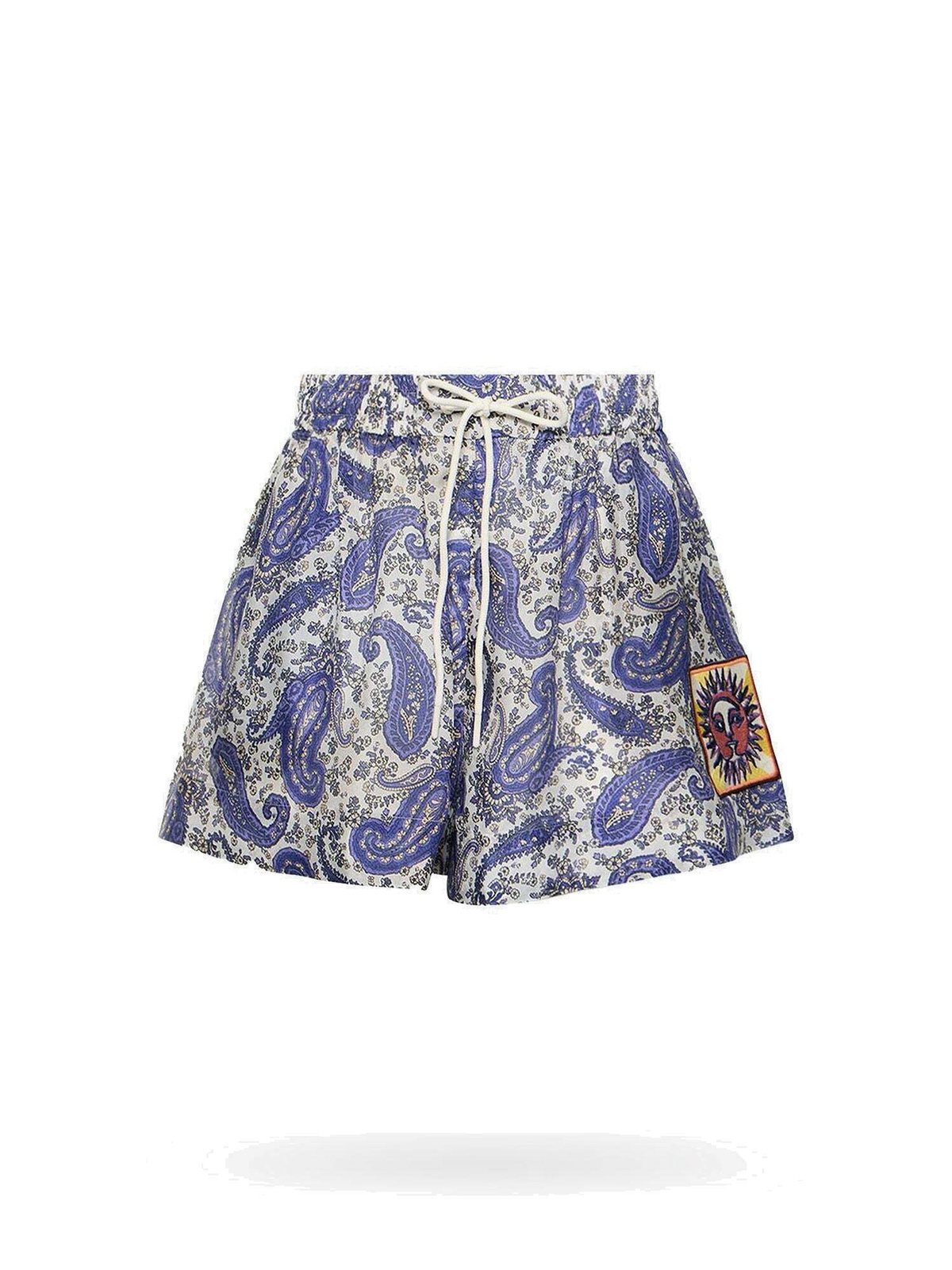 Zimmermann Shorts Blue Womens Zimmermann