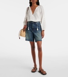 Nili Lotan Russel low-rise denim shorts