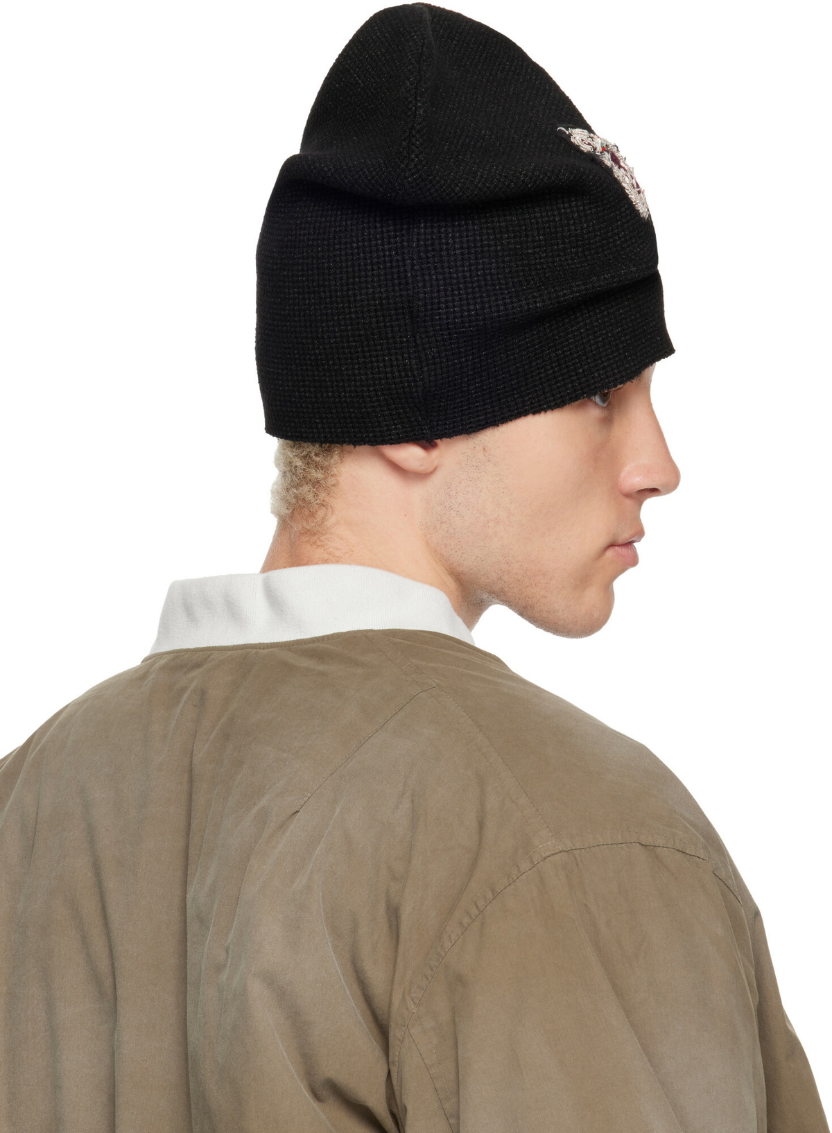 424 Black Thermal Beanie