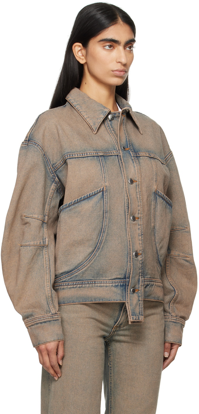 Eckhaus Latta Blue 'EL' Redux Denim Jacket