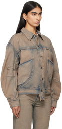 Eckhaus Latta Blue 'EL' Redux Denim Jacket