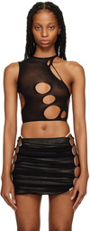 Rui Black Cutout Tank Top