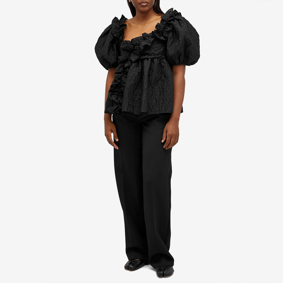 Cecilie Bahnsen Women's Oriana Top in Black Cecilie Bahnsen Cecilie Bahnsen Women's Oriana Top in Black Cecilie Bahnsen