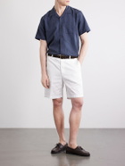 3sixteen - Convertible-collar Linen and Cotton-Blend Shirt - Blue