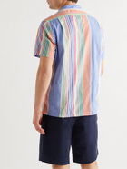 POLO RALPH LAUREN - Convertible-Collar Logo-Embroidered Striped Cotton-Poplin Shirt - Multi