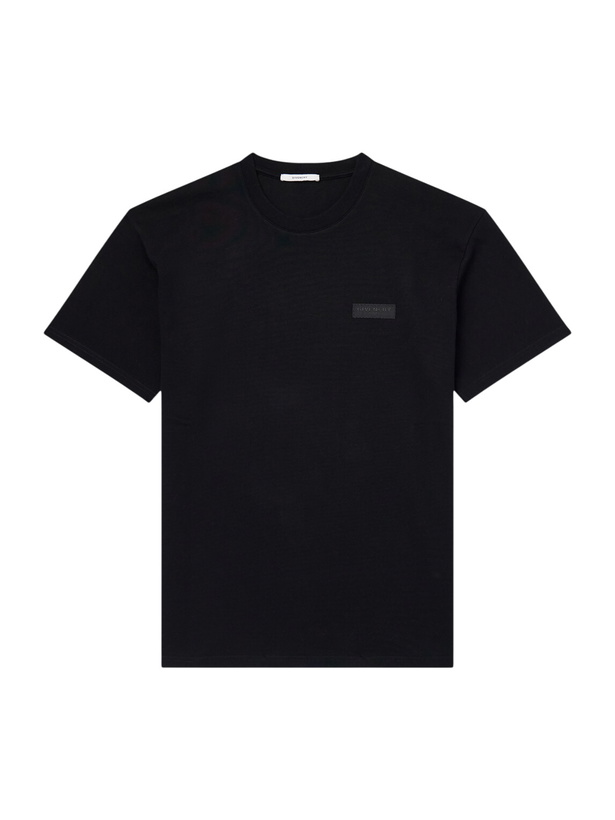 Photo: Givenchy - Logo-Appliquéd Cotton-Jersey T-Shirt - Black