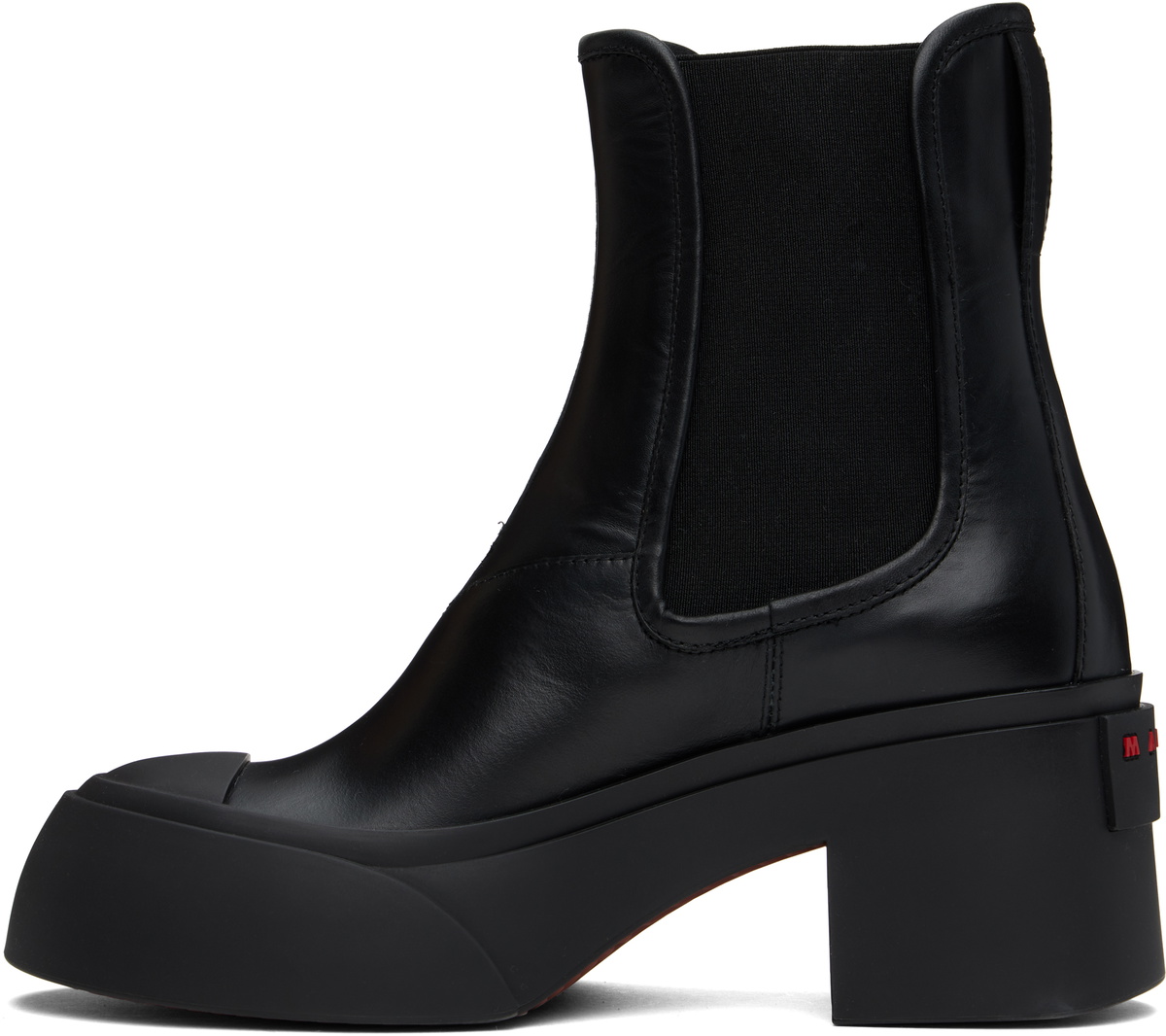 Marni Black Pablo Toe Chelsea Boots