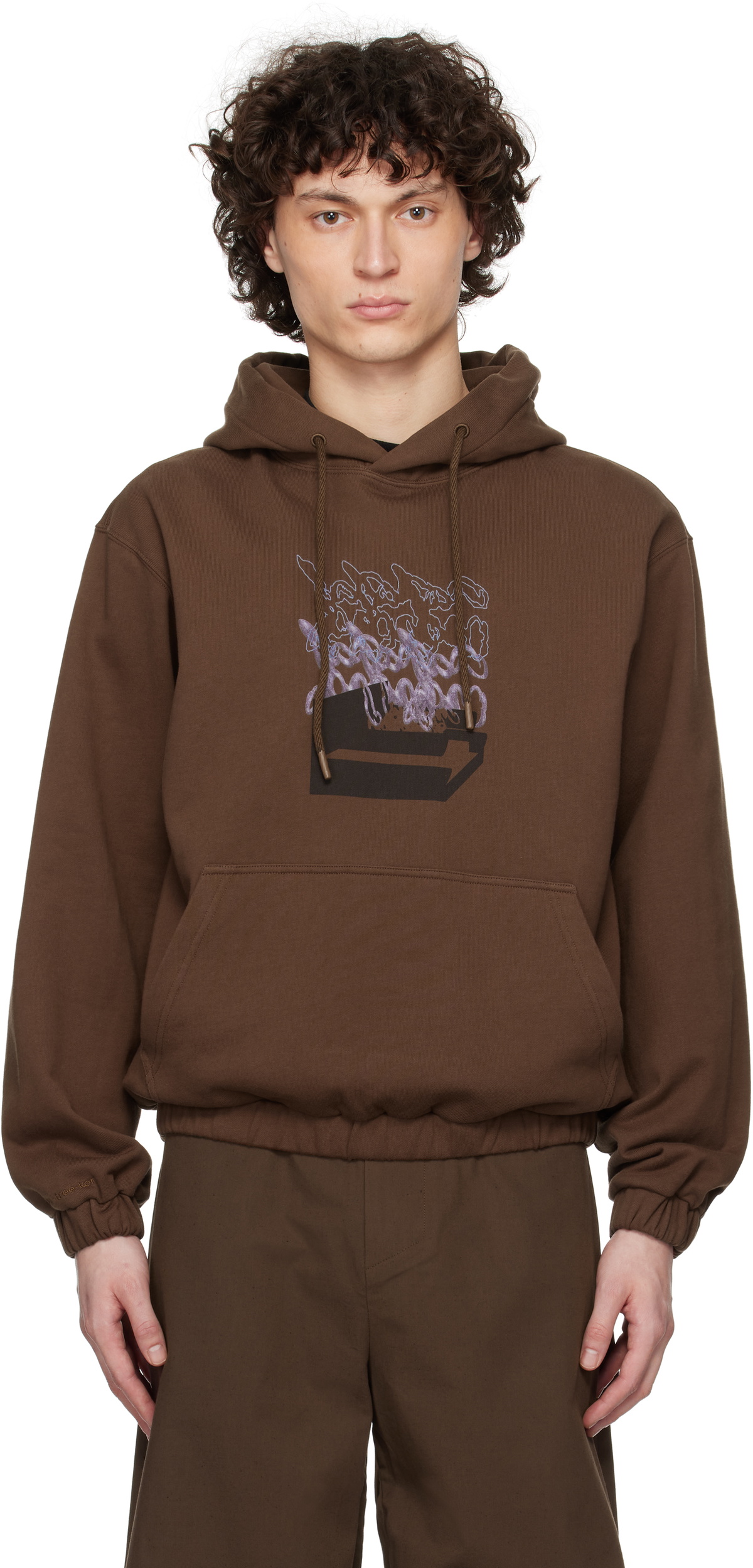 pet-tree-kor Brown 'What's In Your Lunch Box?' Hoodie