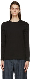 Comme des Garçons Shirt Black Logo Long Sleeve T-Shirt