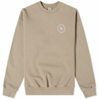 Sporty & Rich SRHWC Crew Sweat in Elephant/White