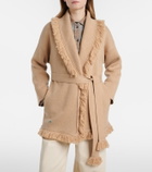 Alanui Finest fringed cashmere and cotton cardigan