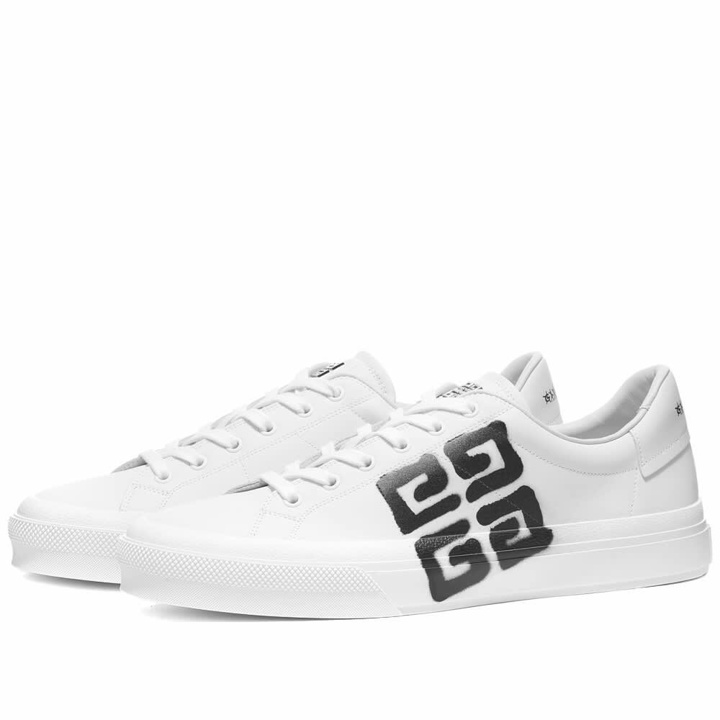 Photo: Givenchy Men's x Josh Smith City Sport Sneakers in White/Black