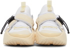 Li-Ning White & Beige Roam Low-Top Sneakers