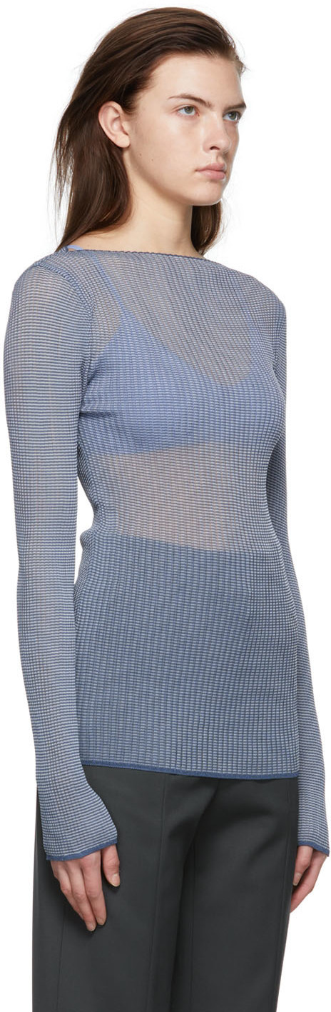 LOW CLASSIC Blue Rayon Sweater Low Classic