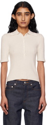 A.P.C. Beige Joelle Polo