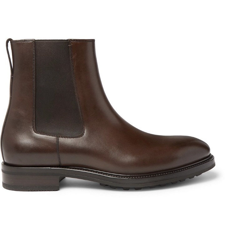 Photo: TOM FORD - Stuart Polished-Leather Chelsea Boots - Brown