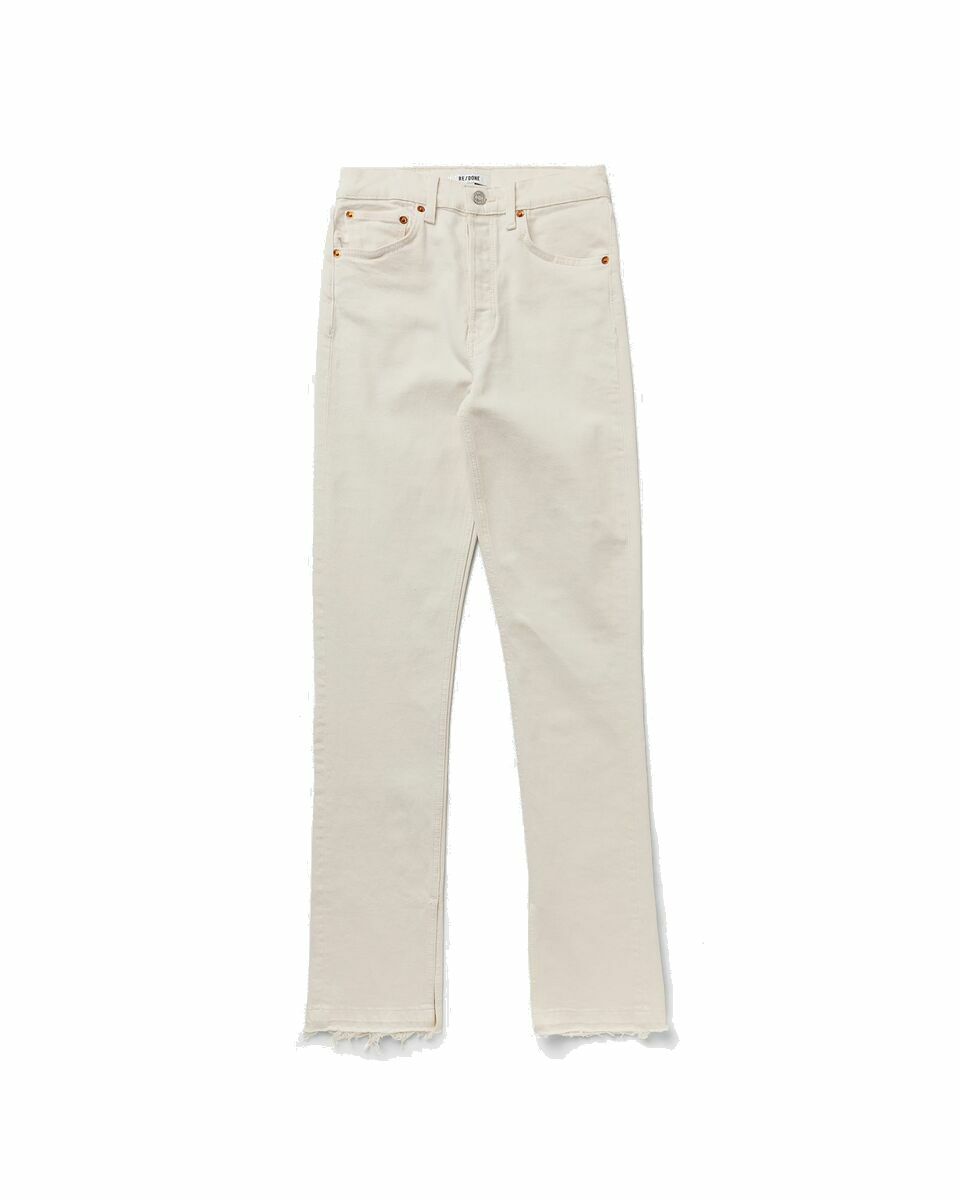 Photo: Re/Done 70 S High Rise Skinny Boot White - Womens - Jeans