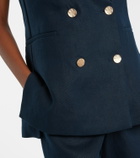 'S Max Mara Bird linen vest