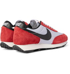 NIKE - Daybreak Leather-Trimmed Suede and Mesh Sneakers - Red