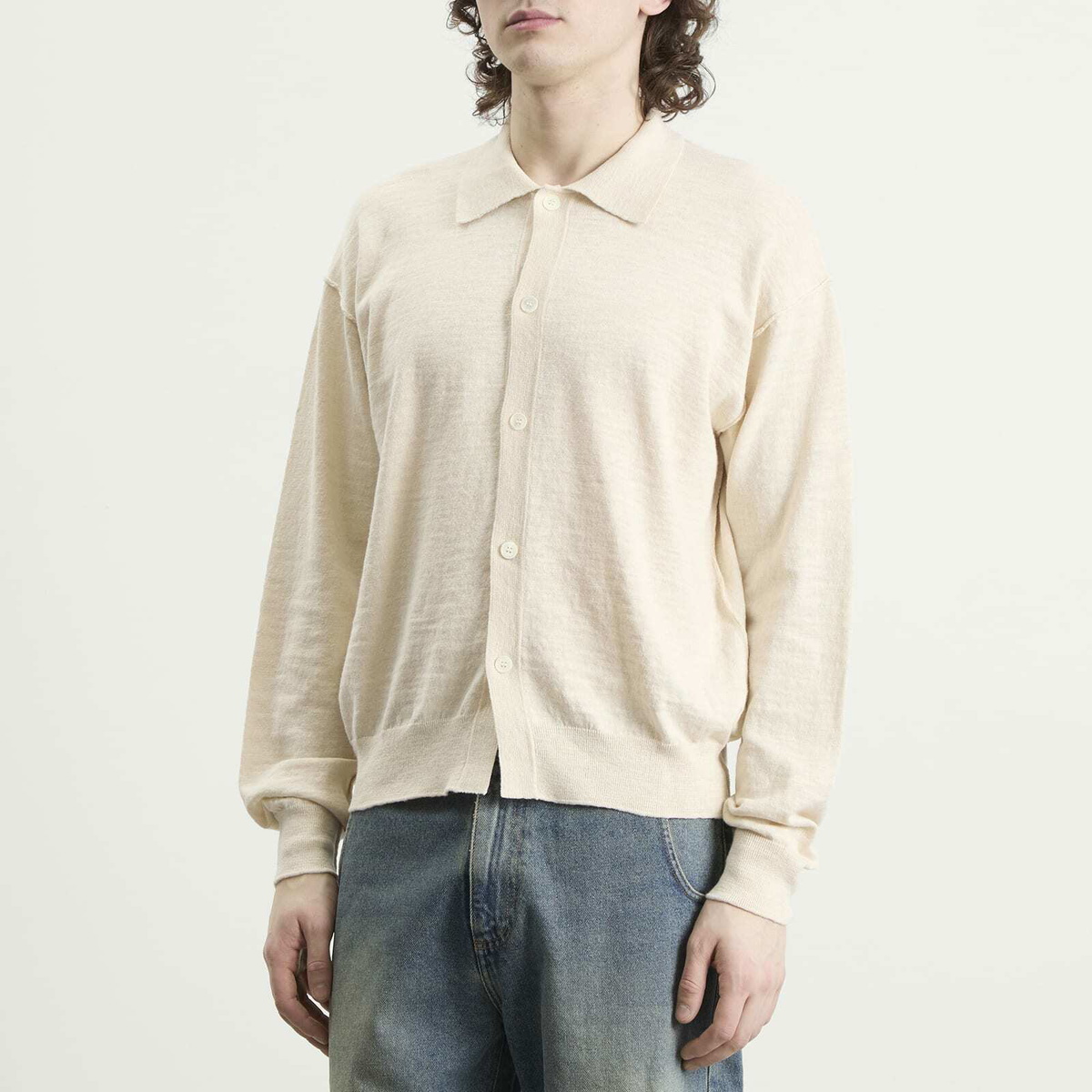 mfpen Men's Formal Cardigan in Off White