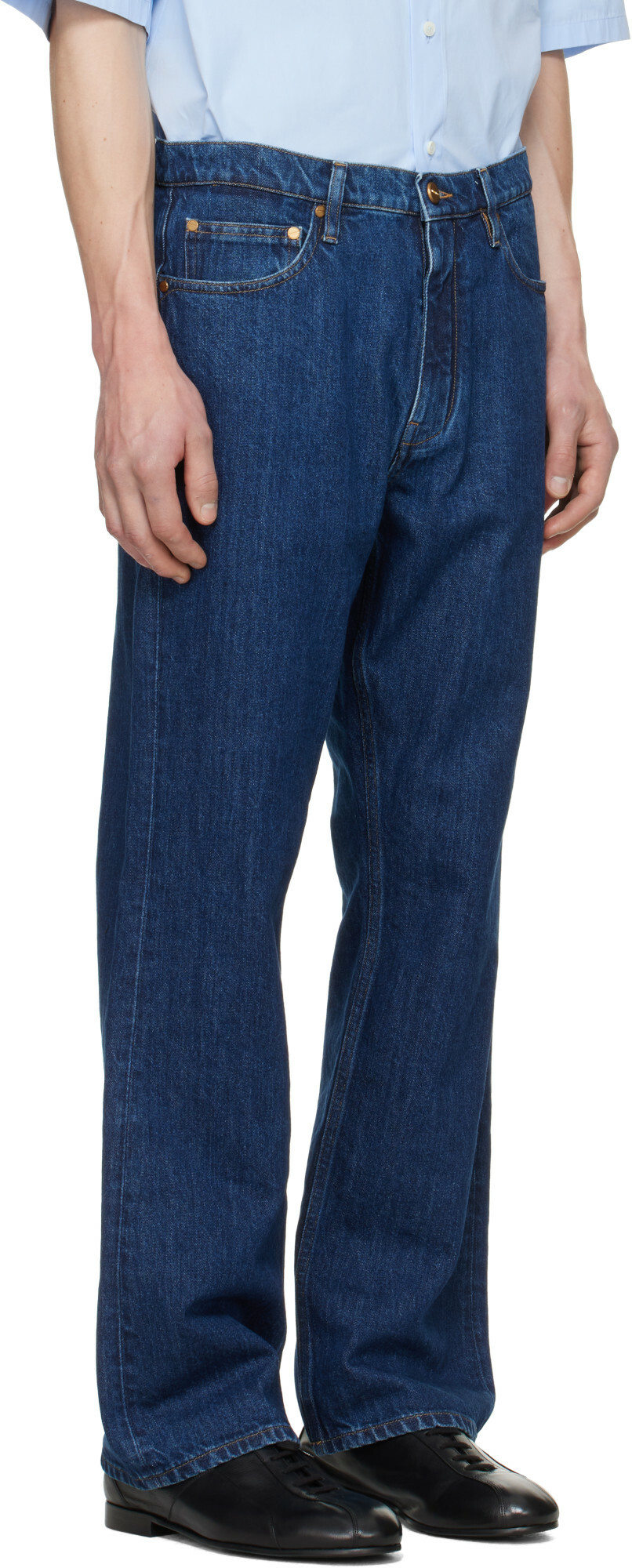 Jil Sander Blue Regular Denim Jeans