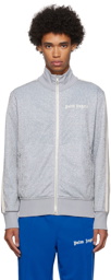 Palm Angels Grey Polyester Track Jacket