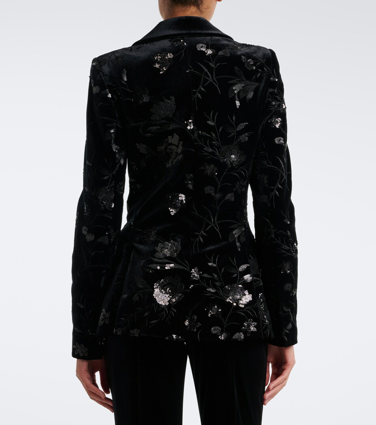 Elie Saab Sequined velvet blazer
